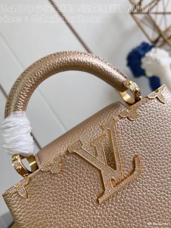 Aaa replica ru VUITTON LOUIS CAPUCINES MINI-21*14*8CM 0519